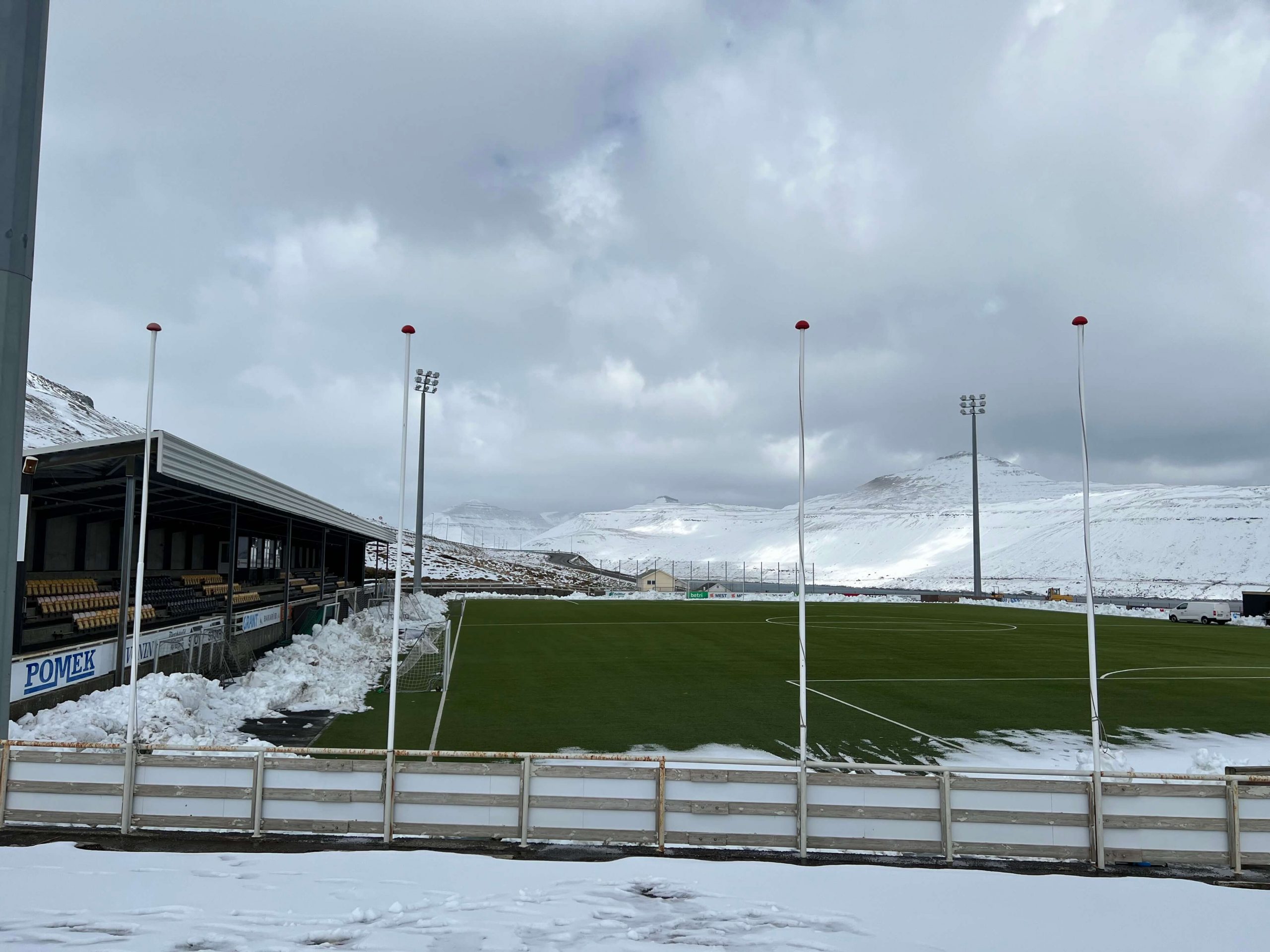 SkÃ¡la Stadium in the Faroe Islands, home to SkÃ¡la Ã�F.
