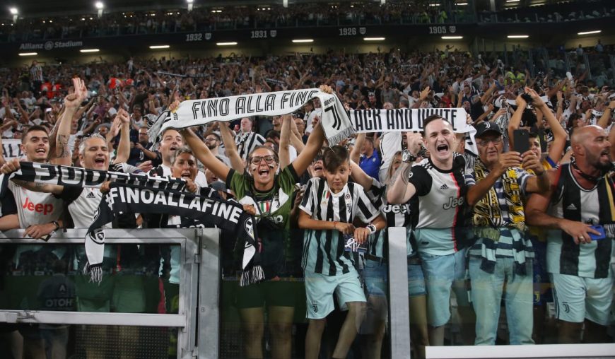Juventus fans at the Allianz Stadium