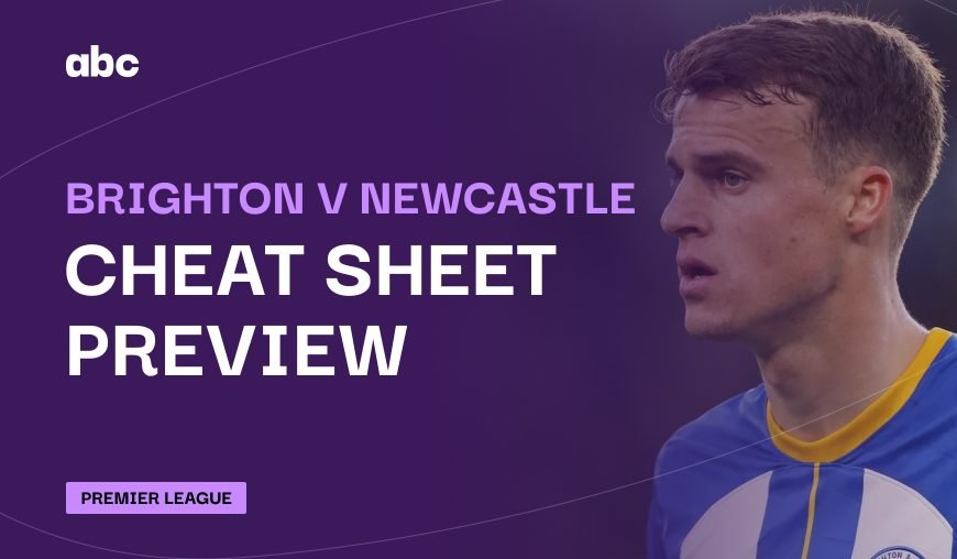 Brighton v Newcastle Cheat Sheet & Stats Breakdown Header