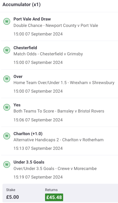 EFL Acca