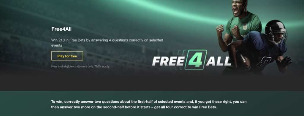 Bet365 Free For All