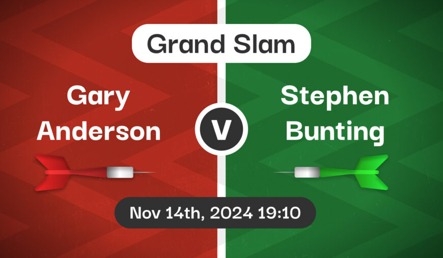 Gary Anderson v Stephen Bunting Betting Tips & Match Preview