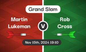 Martin Lukeman v Rob Cross Betting Tips & Match Preview