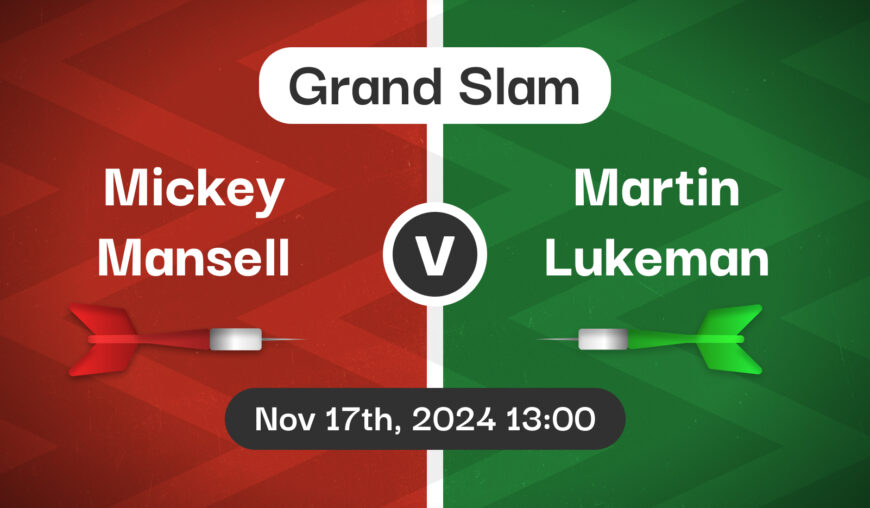 Mickey Mansell v Martin Lukeman Betting Tips & Match Preview