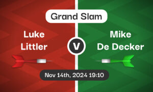 Luke Littler v Mike De Decker Betting Tips & Match Preview