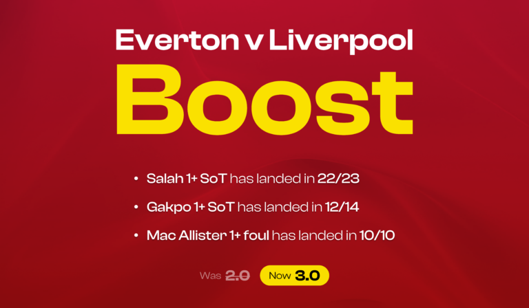 Liverpool v Everton boost