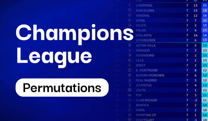 Champions League Matchday 8 Permutations