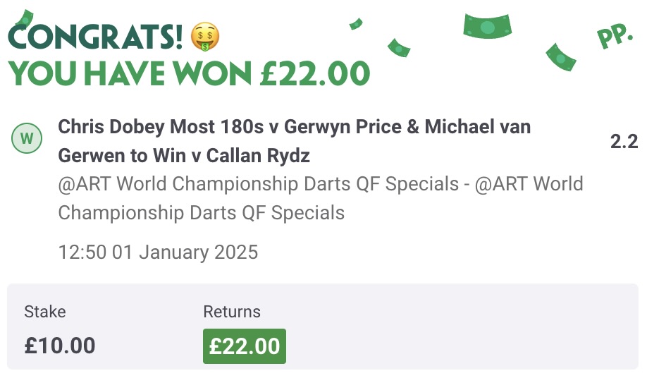 darts winning tip andys bet club