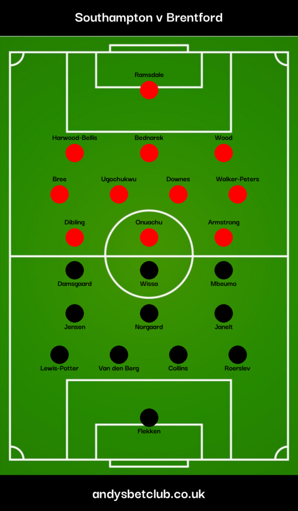 Southampton v Brentford Predicted XI