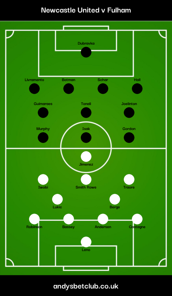 Newcastle v Fulham Predicted XI