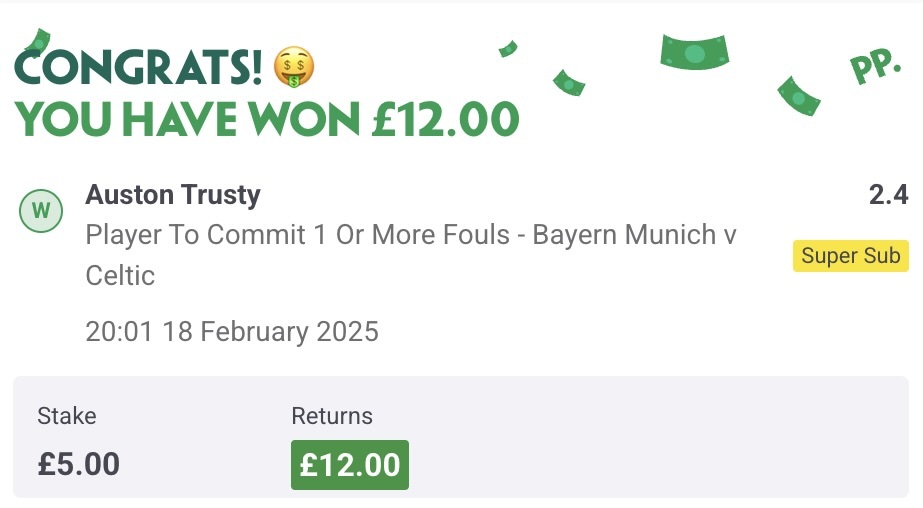 Bayern Munich v Celtic Gem Bet Winner