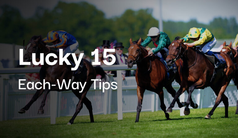 Today's Horse Racing Lucky 15 Tips (Hit Rates)