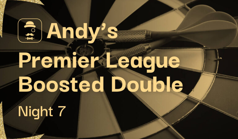 Andy Robson's 6/4 Premier League Darts Boosted Double